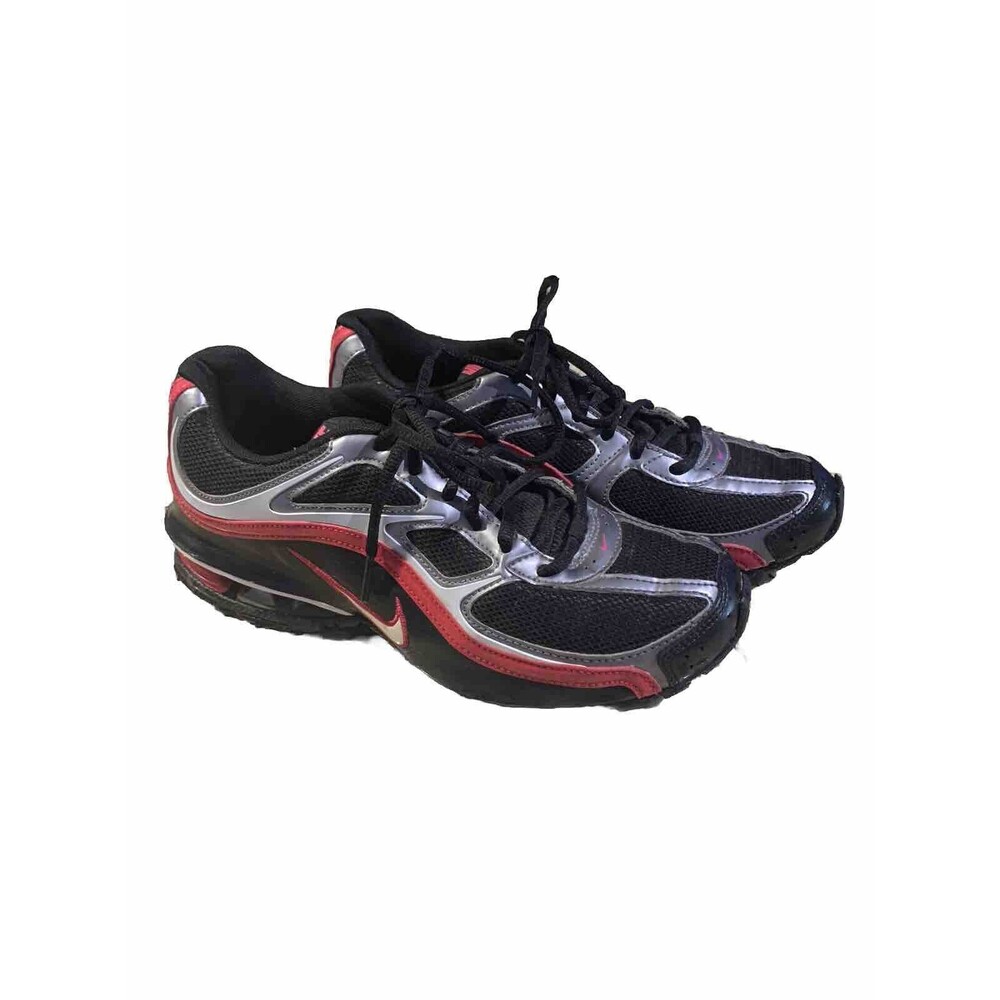 Size 8- Nike Reax Run 5 Black/Metallic Cool Gray/White